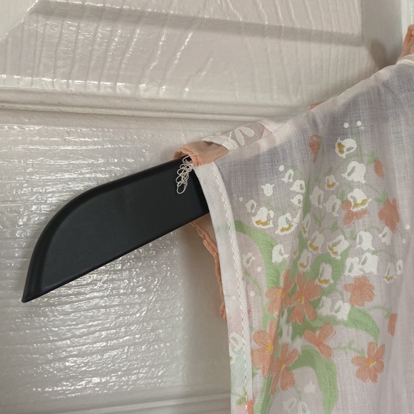 VTG 60’s 70’s Floral Lily of The Valley Night Gown Dress - Picture 6 of 7